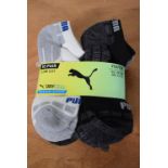 10x Pairs of Puma Dry Cell Kid’s Socks Size: 2.5-5
