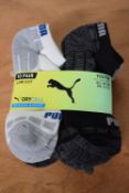 10x Pairs of Puma Dry Cell Kid’s Socks Size: 2.5-5