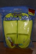 32 Degrees Cool Youth Cushion Slides in Yellow Size: Child’s 12-13