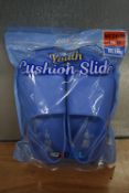 32 Degrees Cool Youth Cushion Slides in Blue Size: Child’s 12-13