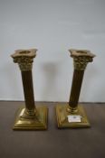 Pair of Brass Candlesticks