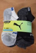 10x Pairs of Puma Dry Cell Kid’s Socks Size: 2.5-5