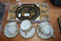 Vintage Japanese Teacups and an Oriental Drinks Set