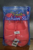 32 Degrees Cool Youth Cushion Slides in Pink Size: 1-2