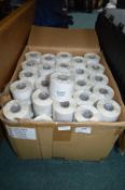 100x Rolls of White Adhesive Labels 54x101mm