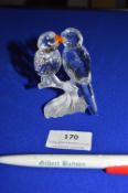 Pair of Swarovski Crystal Love Birds