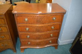 Serpentine Front Four Drawer Chest
