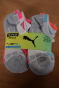 10x Pairs of Puma Dry Cell Kid’s Socks Size: Child’s 12-1.5
