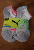10x Pairs of Puma Dry Cell Kid’s Socks Size: 2.5-5