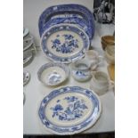 Blue & White Meat Plates