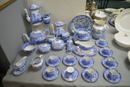 Spode Italian Design Blue & White Coffee Set 60+pcs