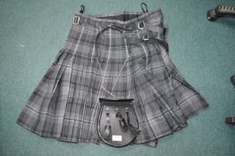 Kilt Size: 34/36 and a Sporran