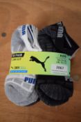 10x Pairs of Puma Dry Cell Kid’s Socks Size: Child’s 12-1.5
