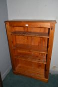 Solid Pine Four Tier Bookshelf