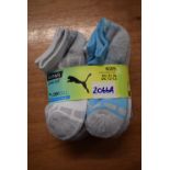 10x Pairs of Puma Dry Cell Kid’s Socks Size: Child’s 12-1.5