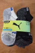 10x Pairs of Puma Dry Cell Kid’s Socks Size: 2.5-5