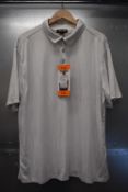 *Kirkland White Patterned Golf Polo Size: XXL