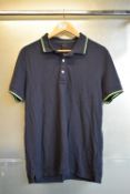 *Replay Navy Polo Size: M