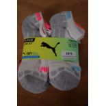 10x Pairs of Puma Dry Cell Kid’s Socks Size: 2.5-5