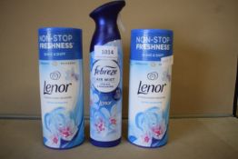 2x Lenor Spring Awakening In-Wash Scent Boosters 176g, and 1x Lenor Spring Awakening Air Mist 185ml