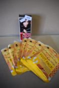 1x Garnier Colour Sensation Hair Dye 1.0 Ultra Onyx Black, and 7x Honey & Almond Foot Packs