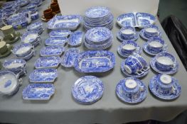 Copeland Spode Italian Design Blue & White Tableware 70+pcs