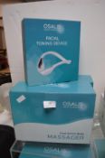 2x Osalis Massagers, and a Facial Toning Device