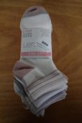*8x Pairs of Lemon Women’s Supersoft Quarter Socks Size: 3-7