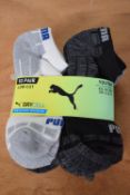10x Pairs of Puma Dry Cell Kid’s Socks Size: 2.5-5