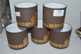 5x Hornsea Pottery BP Chemicals 1978 Salt end Mugs
