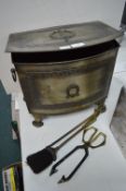 Vintage Coal Box and Contents