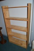 Five Tier Pine Bookshelf