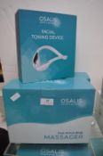 2x Osalis Massagers, and a Facial Toning Device