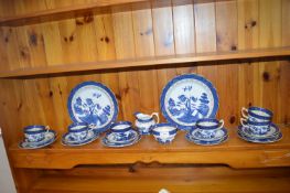 Booth’s Real Old Willow Pattern Blue & White Part Tea Set 20pcs