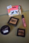 Makeup Gallery Items Including Lashes, Eye Shadow, Face Powders, and Lip Gloss