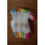 *12x Pairs of Trim Fit Seamless Toe Cotton Socks Size: 3-6