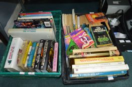 2x Boxes of Assorted Books Including Monty Python and Wrestling etc.