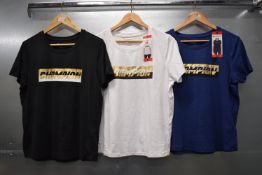 *3x Champion Emblem T-Shirts Size: M