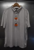 *Kirkland White Patterned Golf Polo Size: XXL