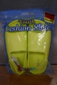 32 Degrees Cool Youth Cushion Slides in Yellow Size: Child’s 12-13