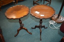 Pair of Piecrust Tripod Table