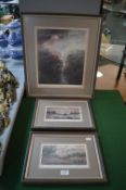 3x Jannette Rodgers Signed & Numbered Prints Including Forrester by Night, etc.