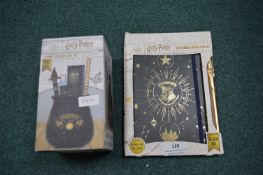 Harry Potter Notebook & Pen Set, and Cauldron Desk Tidy