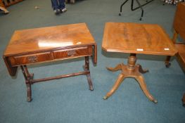2x Inlaid Veneered Occasional Tables