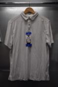 *Kirkland White Patterned Golf Polo Size: L