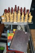 Polyresin Medieval Style Chess Set plus Books