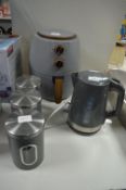 Air Fryer, 3x Storage Jars, and a Kettle