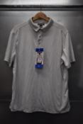 *Kirkland White Patterned Golf Polo Size: L