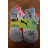 10x Pairs of Puma Dry Cell Kid’s Socks Size: Child’s 12-1.5