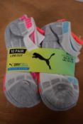 10x Pairs of Puma Dry Cell Kid’s Socks Size: Child’s 12-1.5
